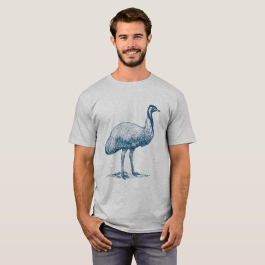 EMU - Oceaanblauw T-shirt (Voorkant volledig)