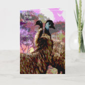 EMU Olieverf Verjaardags Kaart, Kaart (Voorkant)