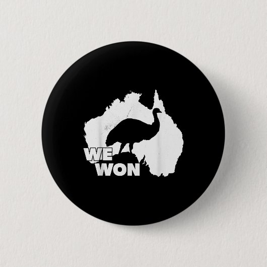 EMU-oorlog 1932 - Nooit vergeten dat we wonnen Ronde Button 5,7 Cm (Voorkant)