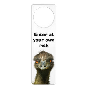 Emu-risico invoeren deurhanger