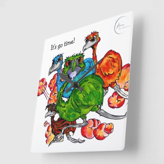 Emu Run Vierkante Klok (Hoek)