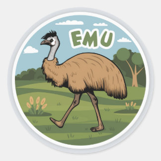 EMU-sticker Ronde Sticker