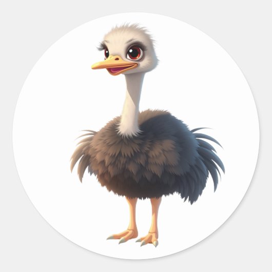 EMU-Stickers Ronde Sticker (Voorkant)