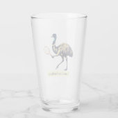 Emu-tennisspeler - Forehand vanaf de baseline Glas (Achterkant)