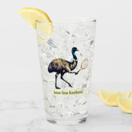Emu-tennisspeler - Forehand vanaf de baseline Glas