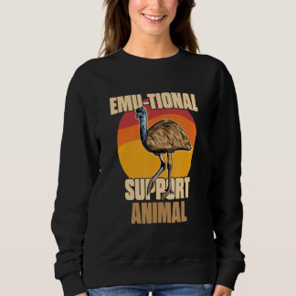 Emu tional Support Animal  Emu  Bird Pun Saying Trui