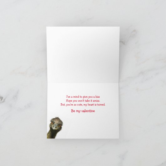 EMU-Valentijn Gedicht Feestdagen Kaart (Binnen)