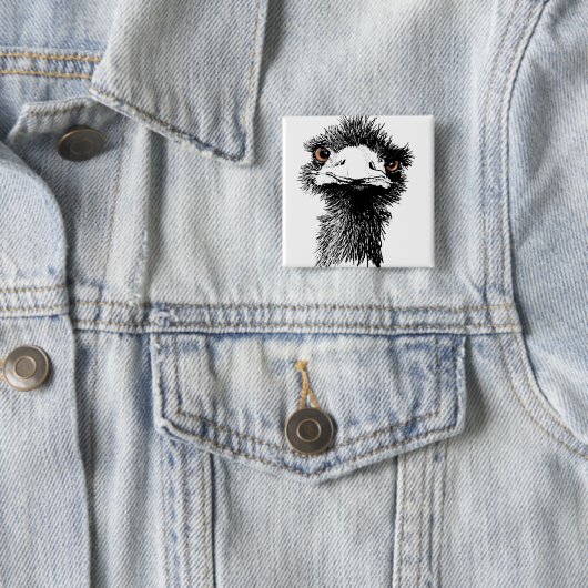 Emu Vierkante Button 5,1 Cm (In situ)