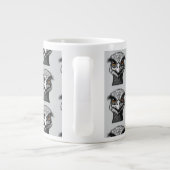 Emu vogel hoofd grote koffiekop (Achterkant)
