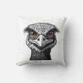 Emu vogel hoofd kussen (Voorkant)