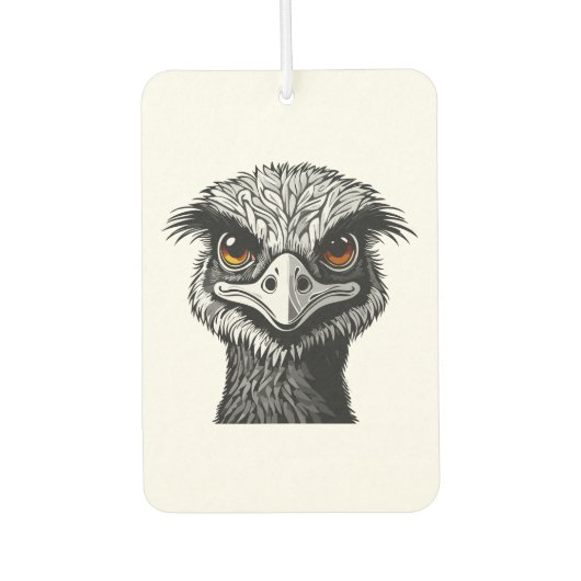 Emu vogel hoofd luchtverfrisser (Voorkant)