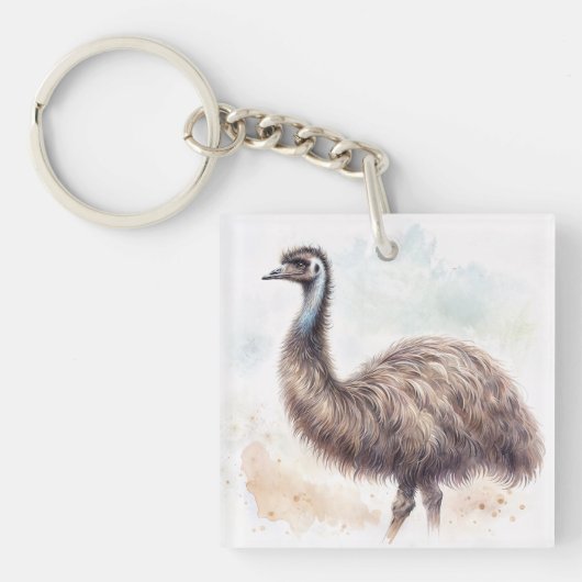 EMU-Waterverf Art Sleutelhanger (Voorkant)