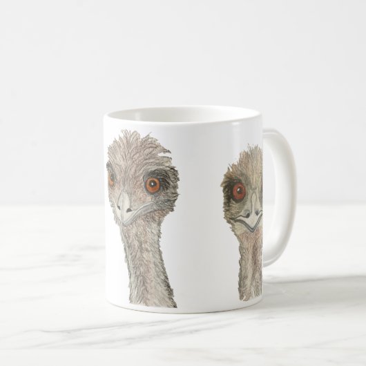 EMU Witte Koffie Thee Mok (Voorkant rechts)