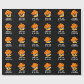 Emuff met Bad Puns Food Muffin Pun Dark BG Cadeaupapier (Vlak)