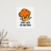 Emuff met Bad Puns Food Muffin Pun Poster (Keuken)