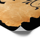  Emunah Hebreeuwse kalligrafie kunst Poster (Hoek)