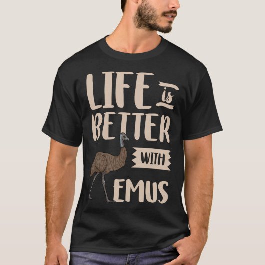 Emus Costume  Australia Ostrich Bird T-shirt (Voorkant)
