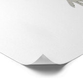 Emus en blauwe cirkels Moderne stijl Poster (Hoek)