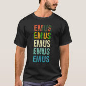 Emus retro  T-Shirt (Voorkant)