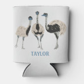 Emus Vogelliefhebbers gepersonaliseerd Blikjeskoeler (Voorkant)