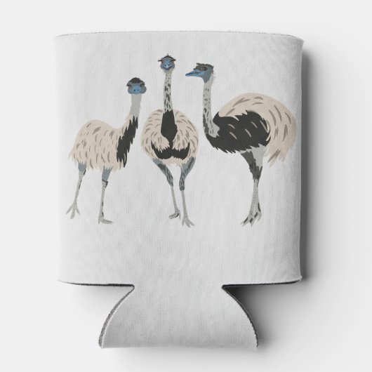 Emus Vogelliefhebbers gepersonaliseerd Blikjeskoeler (Achterkant)