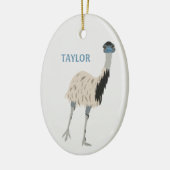 Emus Vogelliefhebbers gepersonaliseerd Keramisch Ornament (Links)