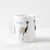 Emus Vogelliefhebbers gepersonaliseerd Koffiemok (Voorkant links)