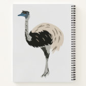Emus Vogelliefhebbers gepersonaliseerd Notitieboek (Achterkant)