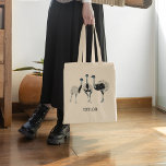 Emus Vogelliefhebbers gepersonaliseerd Tote Bag<br><div class="desc">Verras je favoriete vogelliefhebber met een gepersonaliseerde emu-canvas tas. Deze tas is voorzien van realistische stijl illustraties van drie menu's en is klaar om te worden gepersonaliseerd met een naam hieronder.</div>