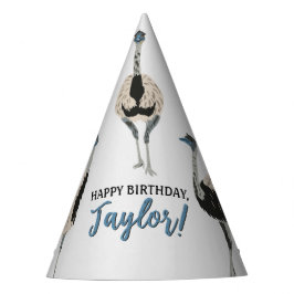 Emus Vogelliefhebbers Gepersonaliseerde Partij Feesthoedjes