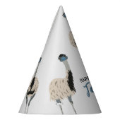 Emus Vogelliefhebbers Gepersonaliseerde Partij Feesthoedjes (Links)