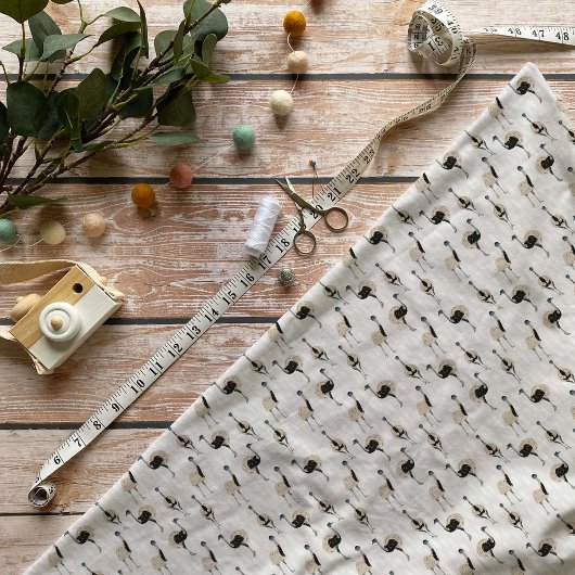 Emus vogelliefhebbers patroon stof