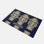 Emus Welkom Deurmat (Schuin)