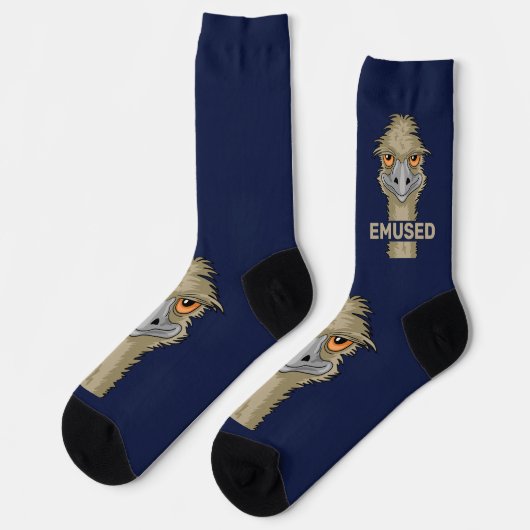 Emused Funny Emu Pun Socks Sokken (Links)