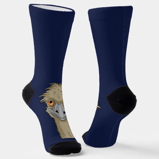 Emused Funny Emu Pun Socks Sokken (Gebogen)