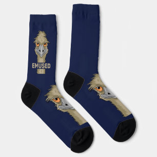Emused Funny Emu Pun Socks Sokken