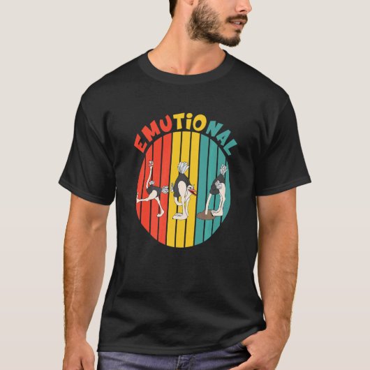 Emutional Creative Emu Vogel T-shirt (Voorkant)