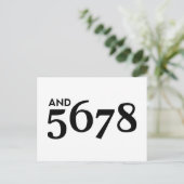 en 5678 briefkaart (Staand voorkant)