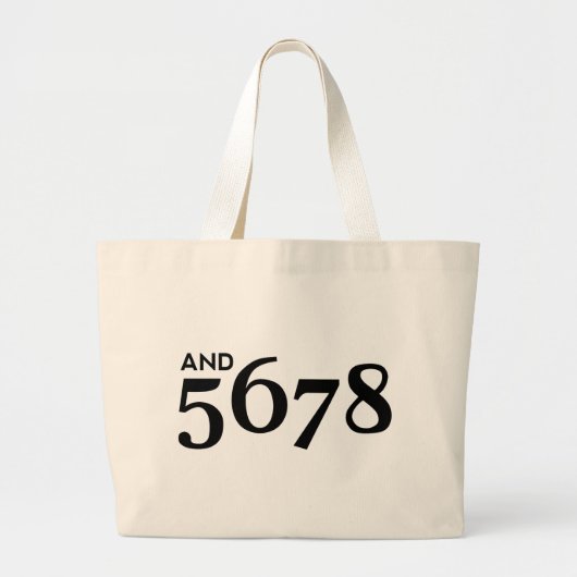 en 5678 grote tote bag (Voorkant)