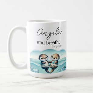 En adem uit Otter Vriendschap Gepersonaliseerde Mo Koffiemok
