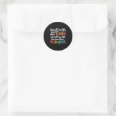 En al mijn leven bent u getrouw christen V Ronde Sticker (Tas)