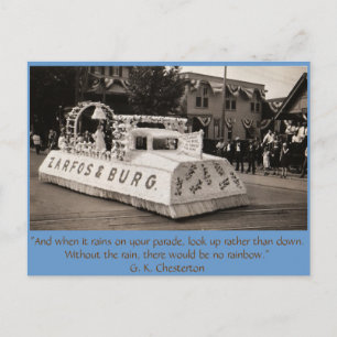 En als het regent op je parade... briefkaart