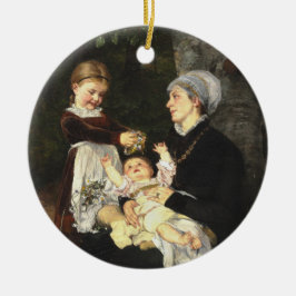 En Ammes Besøg - Bertha Wegmann Schone Kunsten Keramisch Ornament