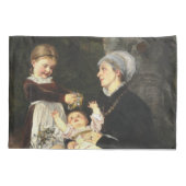 En Ammes Besøg - Bertha Wegmann Schone Kunsten Kussensloop (Achterkant)