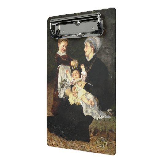 En Ammes Besøg - Bertha Wegmann Schone Kunsten Mini Klembord (Angled2)