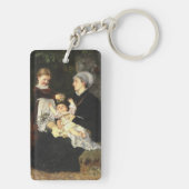 En Ammes Besøg - Bertha Wegmann Schone Kunsten Sleutelhanger (achterkant)