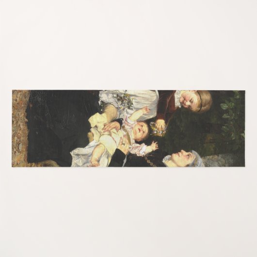 En Ammes Besøg - Bertha Wegmann Schone Kunsten Yogamat (Voorkant (horizontaal))