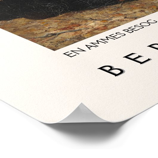 En Ammes Besøg Fine Art Bertha Wegmann Museum Poster (Hoek)