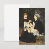 En Ammes Bezoek - Bertha Wegmann Bedankkaart (Voorkant / Achterkant)