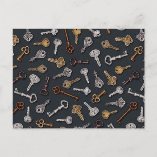  en Antiek sleutels Briefkaart